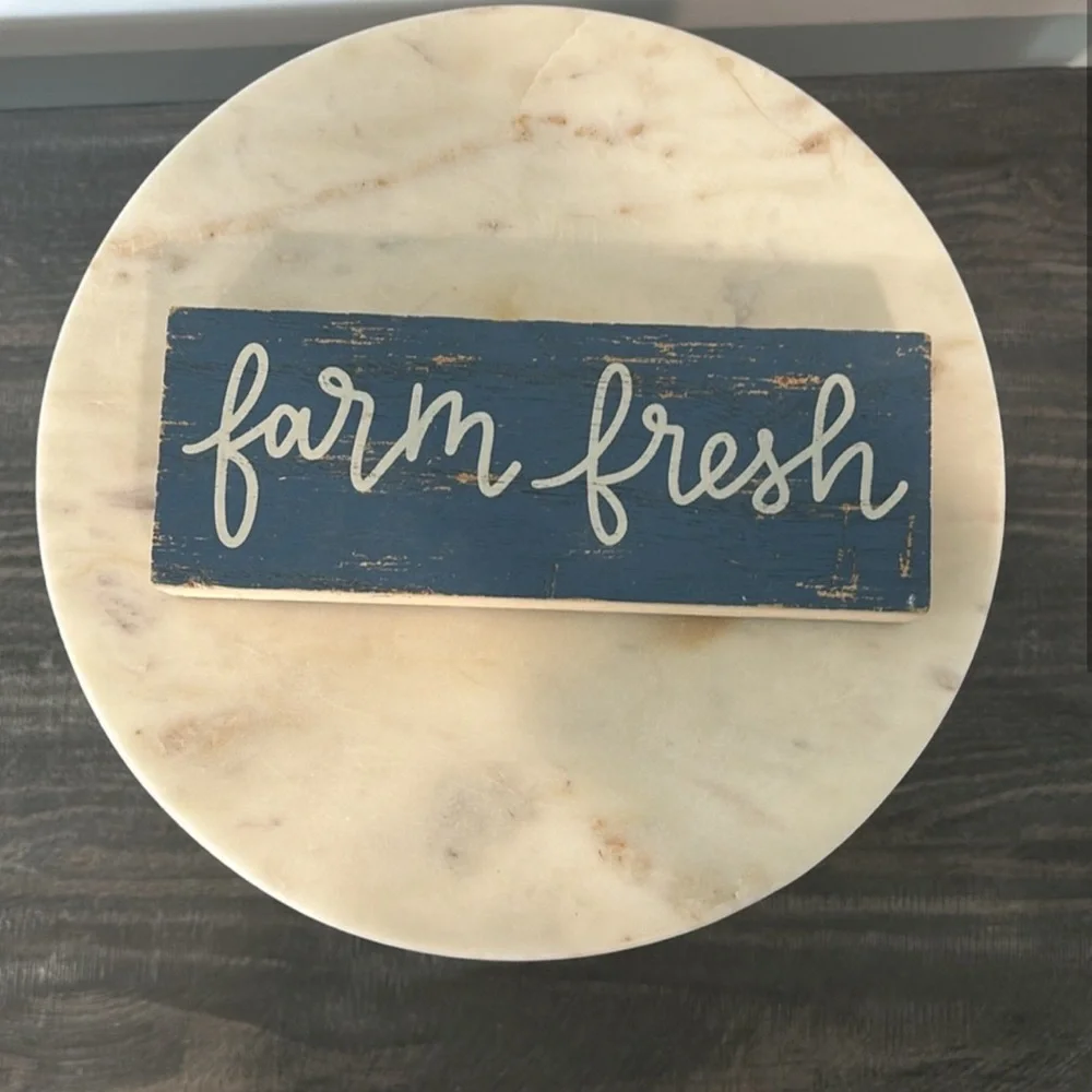 Target One Spot Farm Fresh Wooden Sign Blue